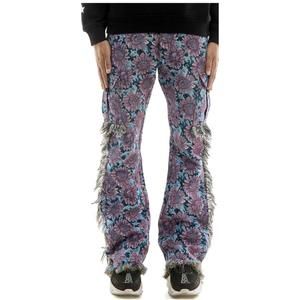 NEW KDNK floral tapestry cargo pants in purple/blue